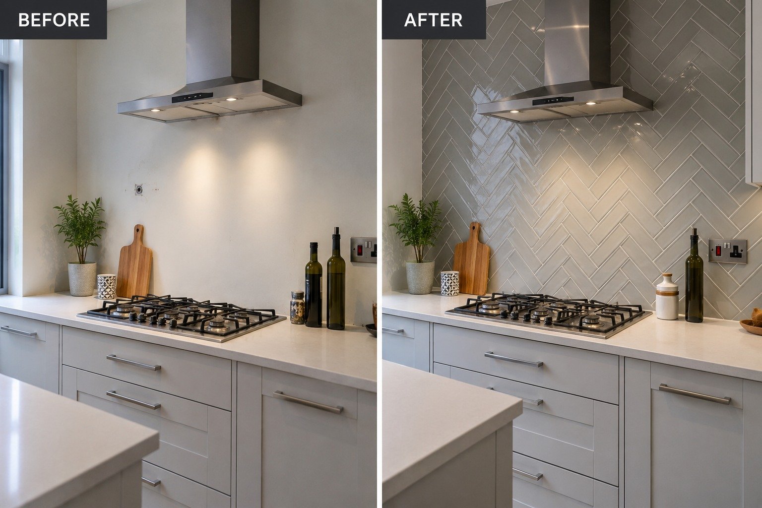 Kitchen Metro Tile Splashback Lewisham